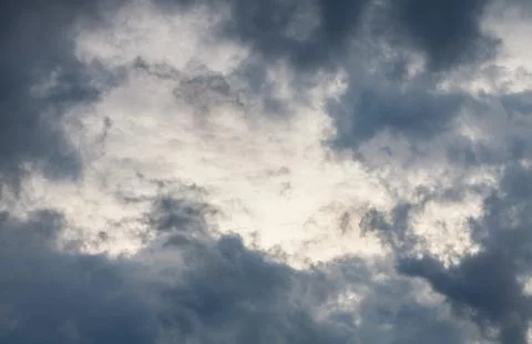Grey storm cloud after raining in thailand Foto stock