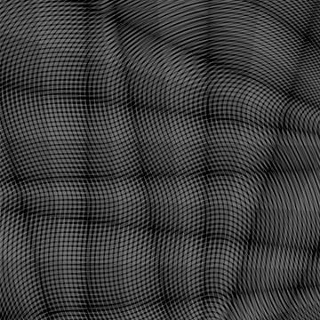 Grey Striped Pattern. Wavy Ribbons on Dark Background. Curvy Lines Texture Stock Illustration