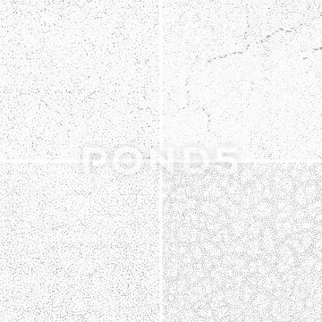 Grey subtle dotted grunge vector textures, distressed noise weathered patterns Stock Illustration