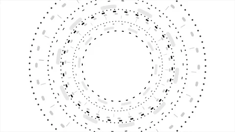 Grey tech futuristic engineering drawing gear motion design Stock Footage