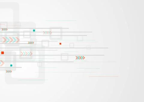 Grey tech minimal background with squares and arrows Grey tech minimal bac... 写真素材