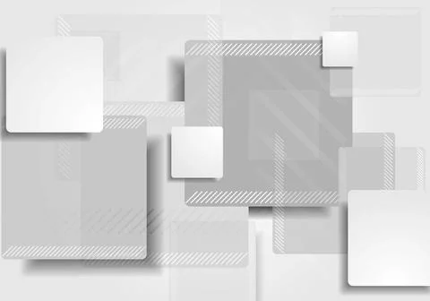 Grey tech squares background Grey tech abstract background. Geometric shap... 스톡 사진