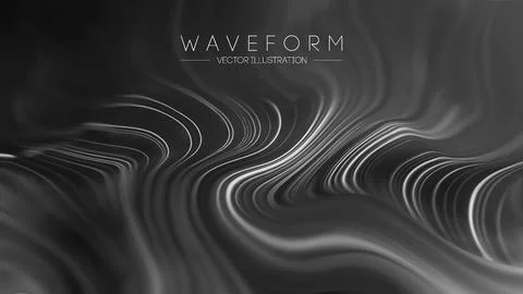 Grey technology background. Big Data visualization. Vector illustration EPS 10. Stock Illustration