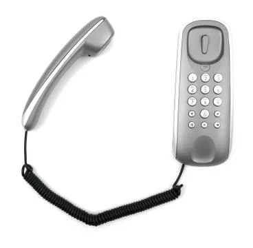 Grey telephone Foto stock