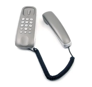Grey telephone Foto stock