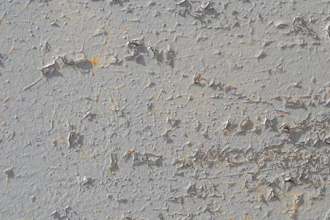 Grey texture, chipped paint on iron surface, chipped paint, background Stock Photos