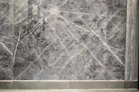 Grey textured marble wall background closeup interior exterior tiles design Stock Photos
