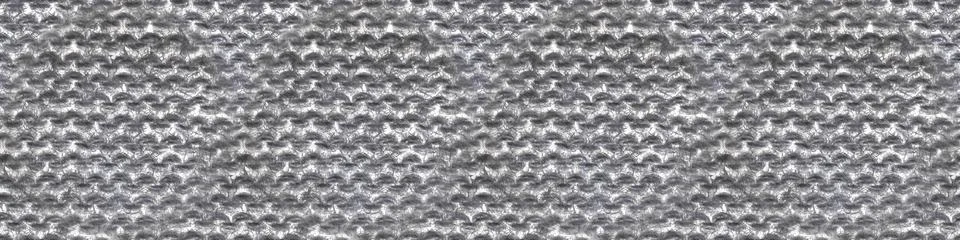 Grey Threads Texture. Organic Knitted Sweater. Stock Illustration