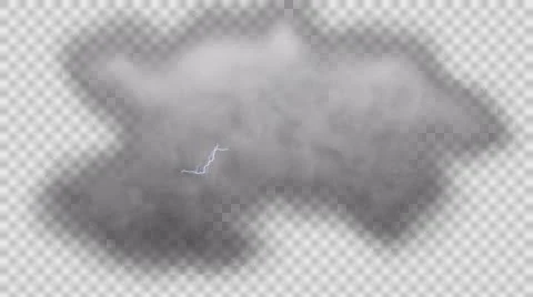 Grey thundercloud alpha 4k Stock Footage 67248024
