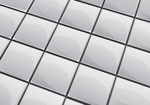 Grey tile background Stock Illustration