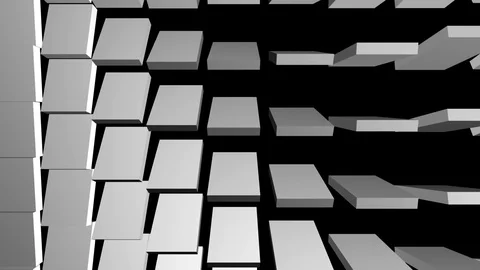 Grey tile flip Stock Footage 99724461