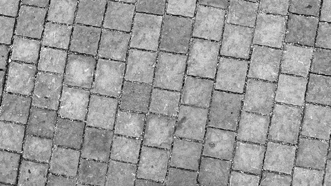 Grey tiles square dirty Stock Footage 98592796
