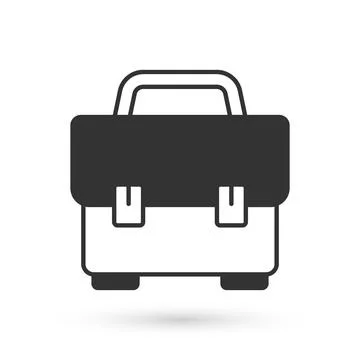 Grey Toolbox icon isolated on white background. Tool box sign. Vector 스톡 일러스트