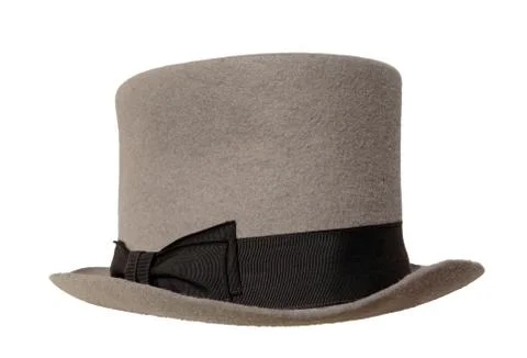 Grey top hat Stock Photos