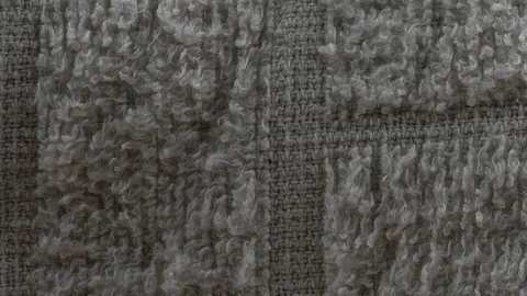 Grey Towel Fabric Texture Stock Footage 100193751