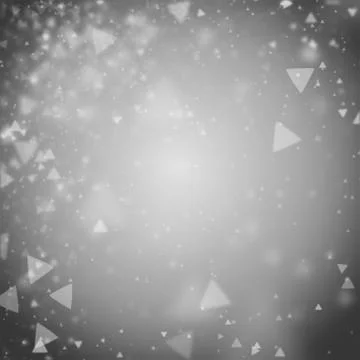 Grey triangle bokeh defocused lights Stock Illustration