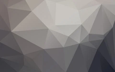 Grey triangle polygon pattern background Stock Illustration