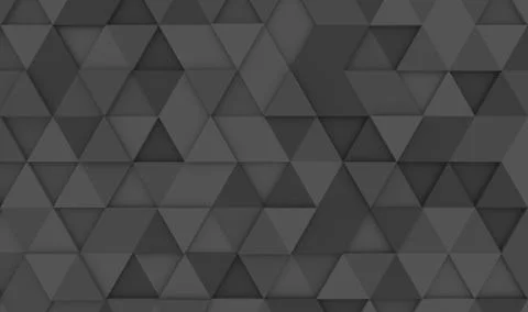 Grey triangle tiles texture, seamless pattern background. 3d illustration Stock Illustration