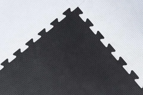 Grey triangle on white background mosaic of trapezoids 스톡 사진