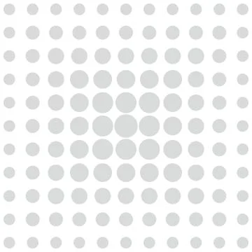 Grey vector dots on white background Stock Illustration