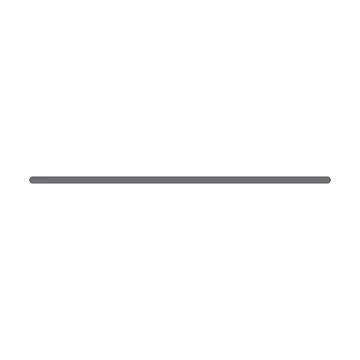 Grey vector line isolated on white background Stock Illustration