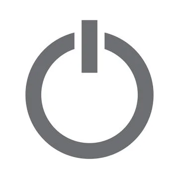 Grey vector power line icon isolated on white background Stock Illustration