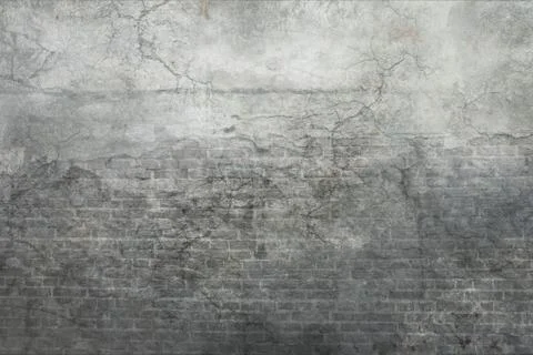 Grey Vintage Wall Background Stock Illustration