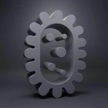 Grey Virus icon isolated on grey background. Corona virus 2019-nCoV. Bacter.. Stock Illustration