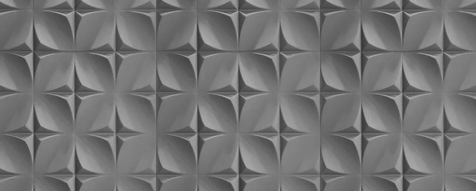 Grey  wall panel creating geometric pattern texture 写真素材
