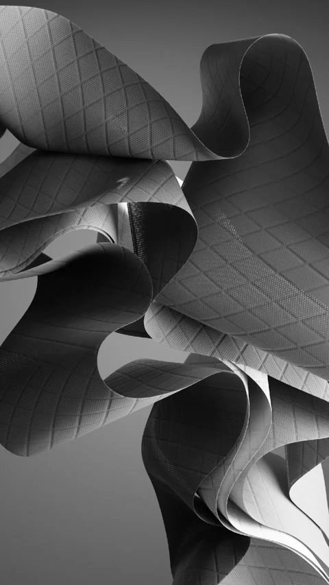 Grey wave textile abstract background Stock Footage 286417360