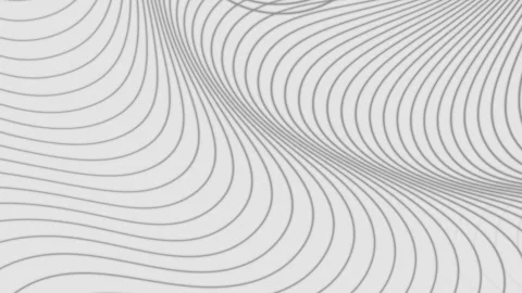 Grey wavy stripes background abstract futuristic wallpaper for textures, fashion Stock Footage 300470138