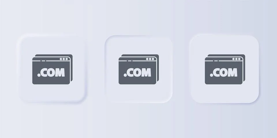 Grey Website template icon isolated on grey background. Internet communicat.. 스톡 일러스트