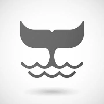Grey whale icon Stock Illustration