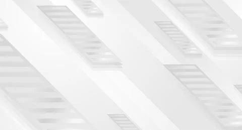 Grey white geometric tech abstract background Illustrazione stock