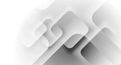 Grey white geometric tech background with glossy squares イラスト素材