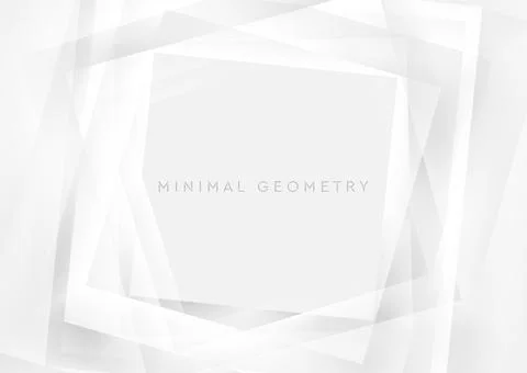 Grey white geometric tech squares abstract minimal background イラスト素材