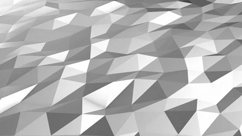 Grey white low polygonal motion loop Stock Footage 81388840