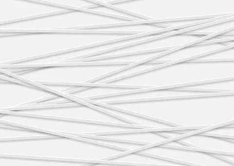 Grey white paper stripes abstract geometric background Stock Illustration