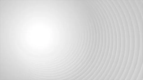 Grey white smooth circles abstract tech geometric motion background Stock Footage 309018874