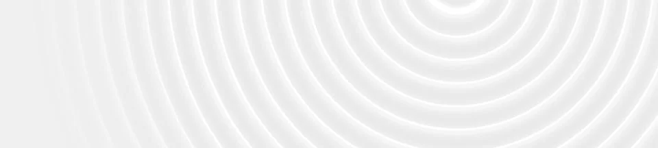 Grey white smooth circles abstract tech background Stock Illustration