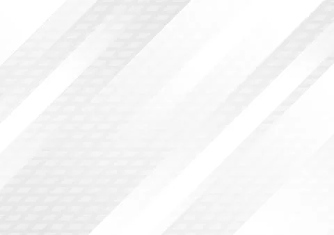 Grey white tech geometric minimal abstract background Stock Illustration