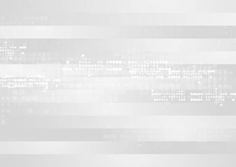 Grey white tech geometric minimal abstract background Illustrazione stock