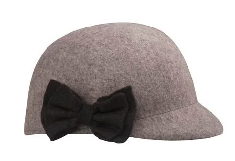 Grey wool riding hat Photos