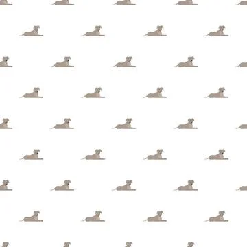 Greyhound dog repeating pattern for textile design Stock Illustration