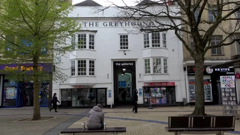 The Greyhound entrance to The Galleries Stock Footage 272986112