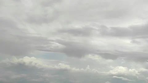 Greyish white clouds in the air Stock Footage 267854180