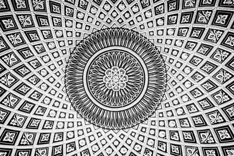 Greyscale abstract background with beautiful patterns Ilustración de archivo