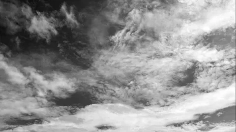 Greyscale Clouds Stock Footage 27472583