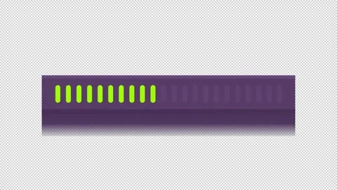 Greyscale progress bar animated loading bar on dark background Stock Footage 342241858