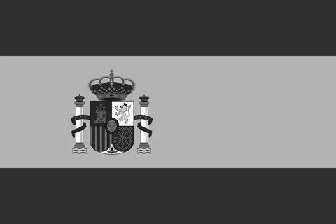 Greyscale vector flag of Spain Stock Illustration